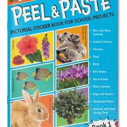 Peel & Paste - Pictorial Sticker Book For School Projects - Book 1-24