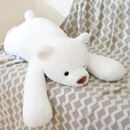 Tickles Cute Beer Soft Stuffed Plush Pillow Animal Toy for Kids Boys & Girls Birthday Gifts (Color: White Size: 55 cm)-image-65