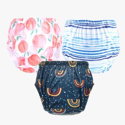 Chinmay Kids Baby Panty Boys and Girls Reusable Washable Printed Panty Pack of 3- Multicolor-image-91