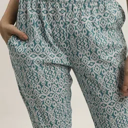 BLACK & BLAH BLAH Printed Pure Cotton Tunic With Trouser image 3