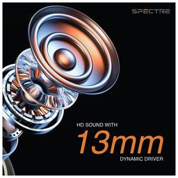 Just Corseca Spectre Wireless Earbuds : ANC | ENC | Quad Mike | Soft Touch, White image 3