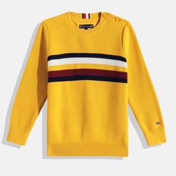 Tommy Hilfiger Boys Striped Pure Cotton Pullover-picture-24