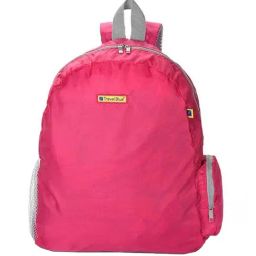 Travel Blue Pink Polyester Foldable Backpack-39
