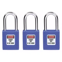 BRADY Lockout Padlock with 3 Keys Nylon Blue, 39N162 (Set of 3 Pcs)-image-89