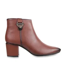 Metro Women's Cognac Casual Booties-picture-8