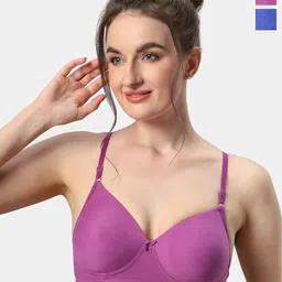 Sonari Pack Of 2 Medium Coverage Lightly Padded T-shirt Bra With All Day Comfort-image-55