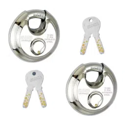 ALONE LOCKS 70 mm Stainless Steel Chrome with 4 Keys Door Padlock, UxS90_4CK_Combo (Pack of 2)-18