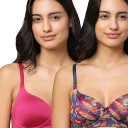 Triumph Pink Medium Coverage T-Shirt Bra - Pack of 2-picture-13