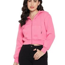 MADAME Pink Regular Fit Hoodie-picture-35