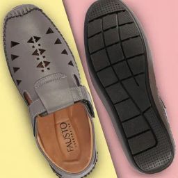 Fausto Men's Grey Fisherman Sandals-picture-15