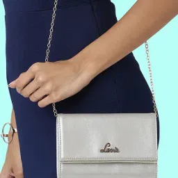 Lavie Ava Silver Clutch-image-5
