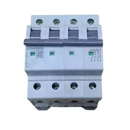 Cona Nssure MCB 6A Four Pole 10 kA Breaking Capacity, 23606-38