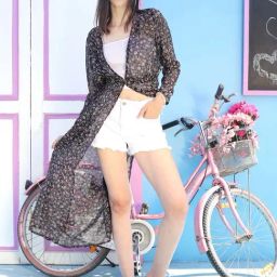 Sera Black Printed Shrug-46