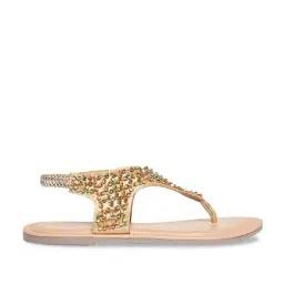 Pantaloons Junior Gold Thong Sandals-picture-49