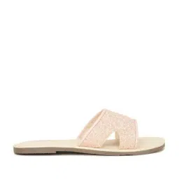 Bubblegummers by Bata Kids Pink Ethnic Slides-image-23