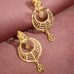 Malabar Gold and Diamonds 22k Gold Drop Earrings-31