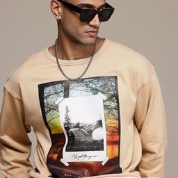 Roadster Men Printed Relaxed Fit Terry Sweatshirt-image-95