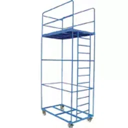 SUWAS TROLLEY STORE 1500x800x3200 mm Mild Steel/Iron Safety Ladder Trolley (600 Kg Load Capacity), SU-SLT-004-image-58