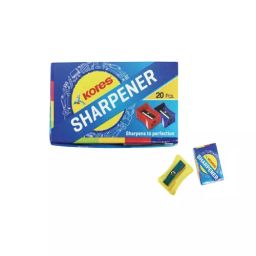 Kores Pencil Sharpener Multicolor (Pack of 20)-30