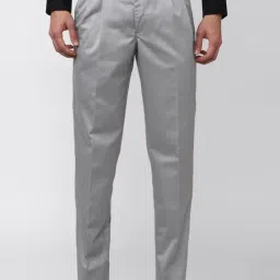 Peter England Casuals Grey Regular Fit Trousers-picture-36