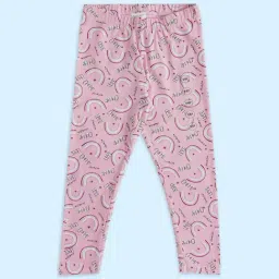 Pantaloons Junior Pink Cotton Printed Leggings-picture-26