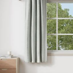 DDecor Grey Self Polyester 5 ft Window Curtain-image-3