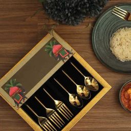 ICRAFT Multicolor Mdf Gajraj Series Cutlery Tray-12