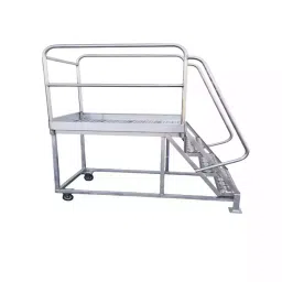 SUWAS TROLLEY STORE 1500x600x1400 mm Mild Steel/Iron Safety Ladder Trolley (700 Kg Load Capacity), SU-SLT-005-picture-22