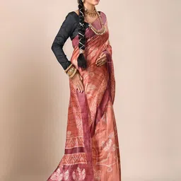 Anouk Rustic Ethnic Motifs Saree image 4