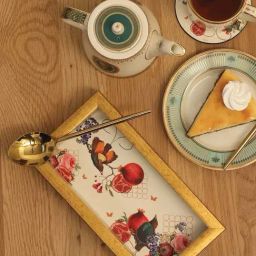 ICRAFT Multicolor Mdf Blossom Series Spoon Tray-10