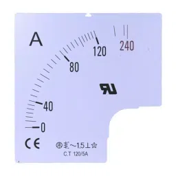 RS PRO 500 A Meter Scale For Use With 96x96 Analogue Panel Ammeter, 9010501-picture-22