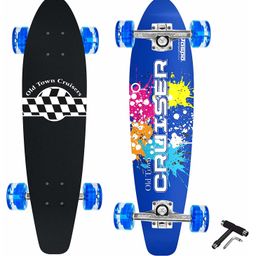 Jaspo Cruiser 7 Layer Wooden Canadian Maple Fully Assembled Skateboard Designed For Kids Boys Girls Youth Adult Free Skate Tool Cruiser-43