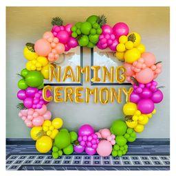 Bubble Trouble Multicolor Naming Ceremony Decoration kit Baby Name Revealing Decoration items Naming ceremony decoration items for boy girl Namkaran ceremony decoration 58 pcs-image-69