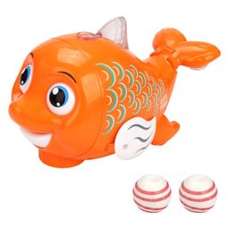 AKN TOYS Kids Cartoon Dolphin Floating Ball Toy Early Education Music Sounding Moving Toy - PACK OF 1-( COLOR AND DESIGN MAY VARY)-85