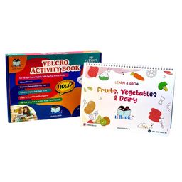 Fruits ,vegetables Book,Pull and stick Velcro Activity, English, 10 pages-80+ Reusable Stickers, Montessori book, Educational Toy, age 1-5 Years, Gifts For Toddlers-14