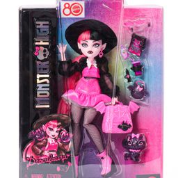 Monster High Draculaura Doll with Pet Bat-Cat Count Fabulous and Accessories like Backpack, Spell Book, Bento Box and More - Height 15 cm-image-28
