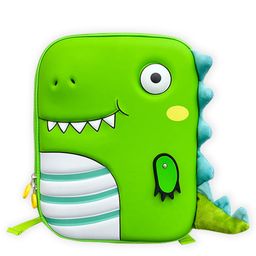 Little Surprise Box Smilling Dino Theme Mini Size Pre Toddlers Nursery School Backpack Green - 13 Inch-image-94