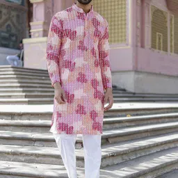 Stuffie Land Men Striped Cotton Kurta with Pyjama-picture-42