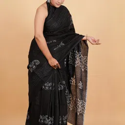 Lovwear Black Pure Cotton Sarees-picture-15