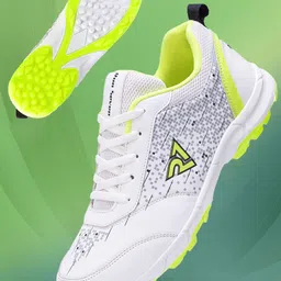 RUN SEVEN Men CR-2 PARROT-Green Regular Cricket Marking Shoes-16