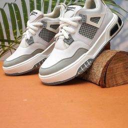 Zixer Men Colourblocked High-Top Sneakers-image-46