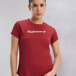 TRENDSATTIRE Typography Printed Round Neck Sports T-shirt-image-93