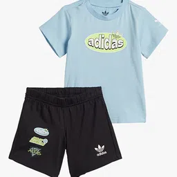 ADIDAS Infant Kids Printed Pure Cotton Clothing Set-image-17