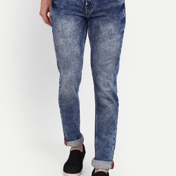 MEGHZ Men Micheal Slim Fit Heavy Fade Stretchable Jeans-image-69