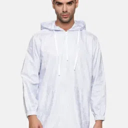 Don Vino Light Blue Regular Fit Printed Hooded Sweatshirt-picture-32