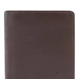 Kara Brown Solid Leather Bi-Fold Wallet-image-60