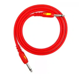 PEARL Guitar Cable/Musical Console Cable P38 Mono to P38 Mono (6.35 mm Jack) - Length 4.5 Ft (Red)-21