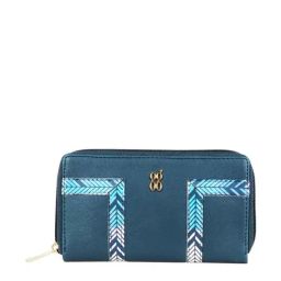 Baggit Blue Solid Zip Around Wallet for Women-image-78