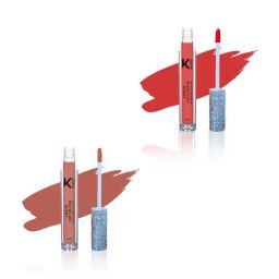 KINDED Liquid Lip Colour 03 Vermilion Red & 05 Rust Crust Combo-83