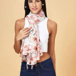Honey by Pantaloons Orange Printed Scarf-image-16